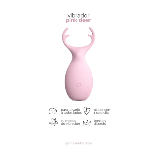 Pink Deer / Vibrador con cuernitos - Image 3
